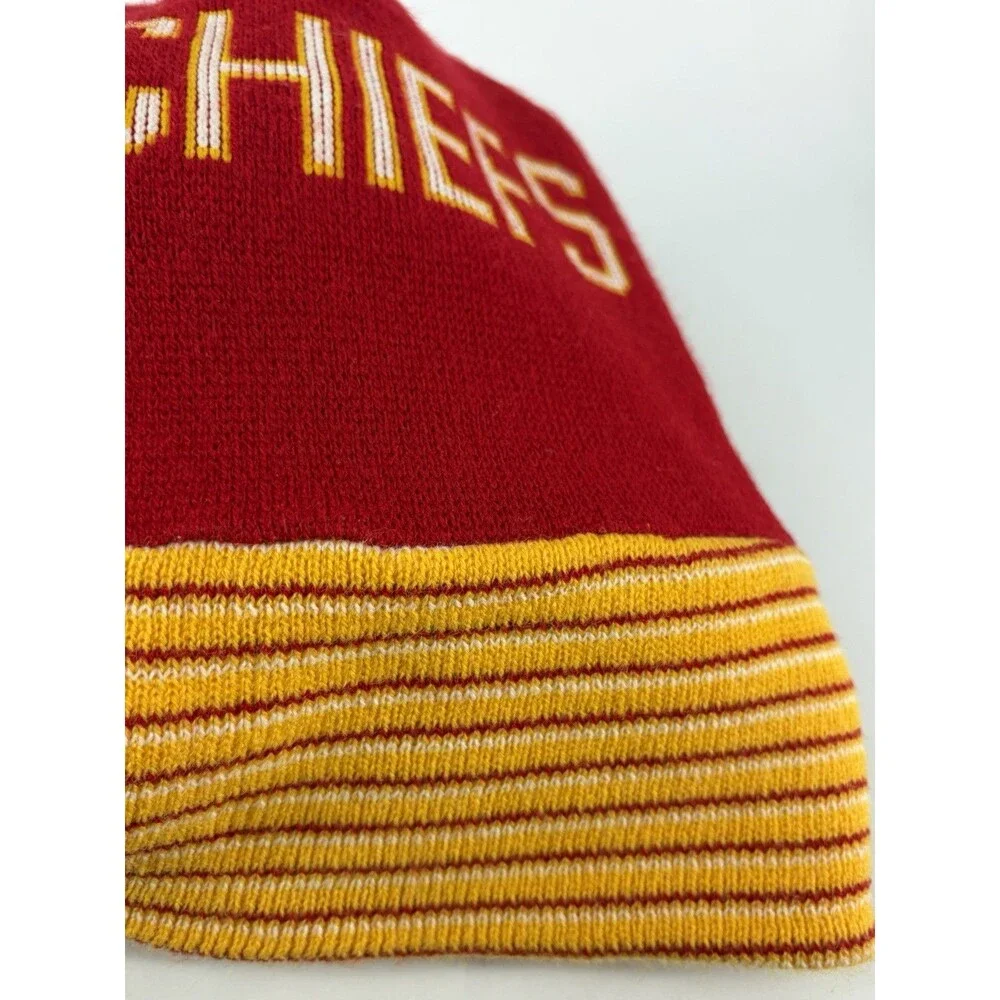 Vintage Taz Looney Tunes Kansas City KC Beanie Winter Knit Hat 90's